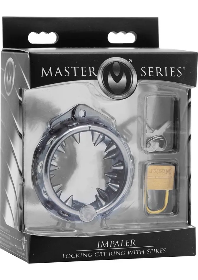 Master Series Impaler Locking CBT Ring with Spikes Master Series Male Sex Toys