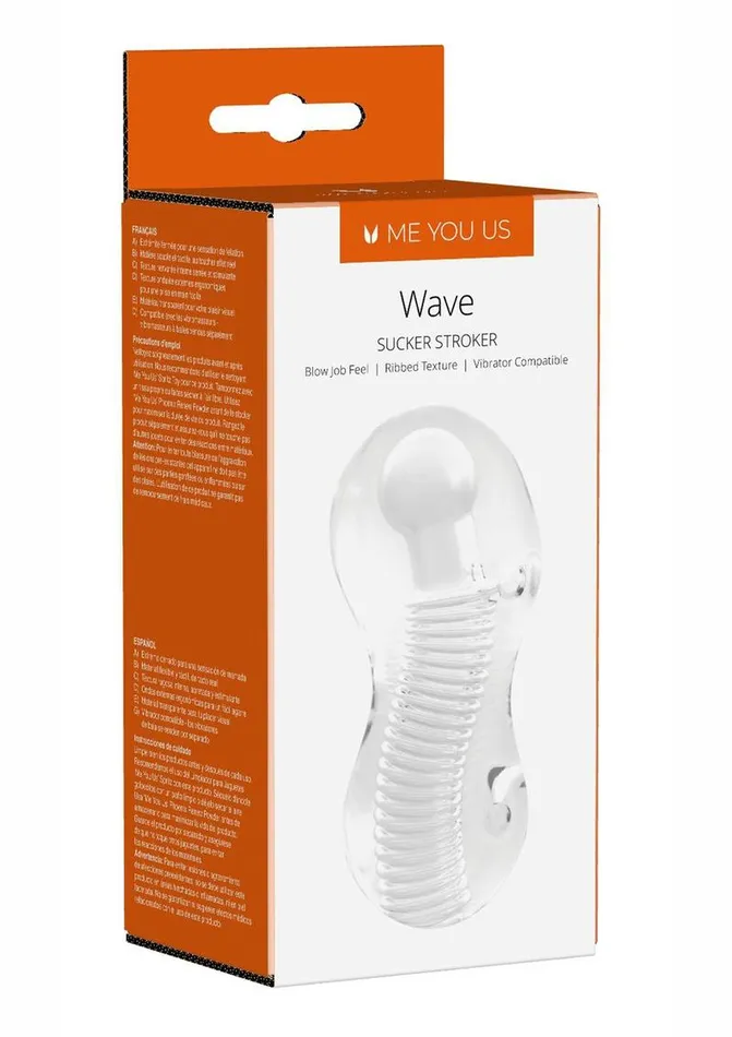 Me You Us Male Sex Toys ME YOU US Wave Sucker Stroker Masturbator