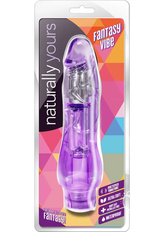 Naturally Yours Fantasy Vibrating Dildo Naturally Yours Female Sex Toys
