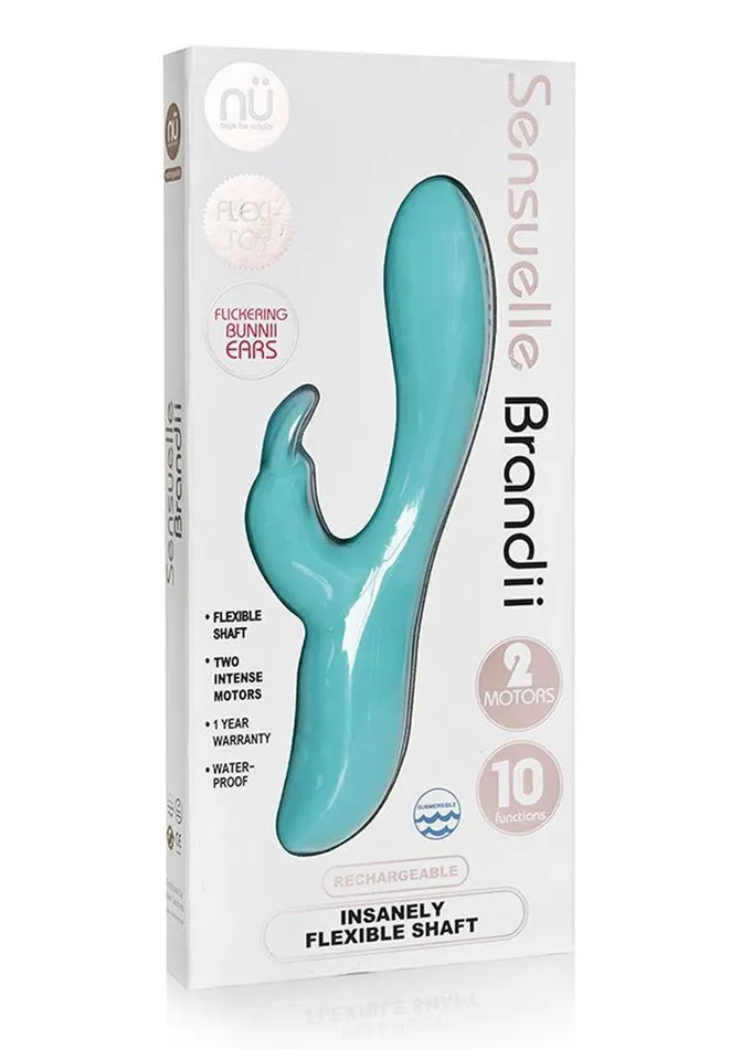 Nu Sensuelle Brandii Rechargeable Silicone GSpot Rabbit Vibrator Nu Sensuelle Female Sex Toys Nu Sensuelle Brandii Rechargeable Silicone GSpot Rabbit Vibrator Nu Sensuelle Female Sex Toys