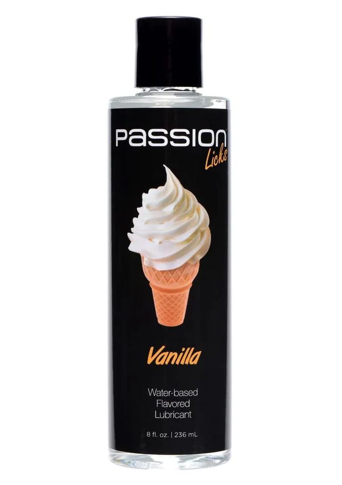 Passion Licks Vanilla Water Based Flavored Lubricant Passion Dildos