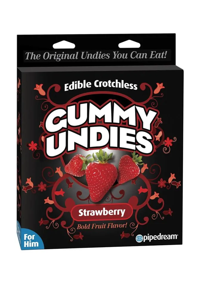 Pipedream Male Sex Toys Edible Male Gummy Undies Strawberry