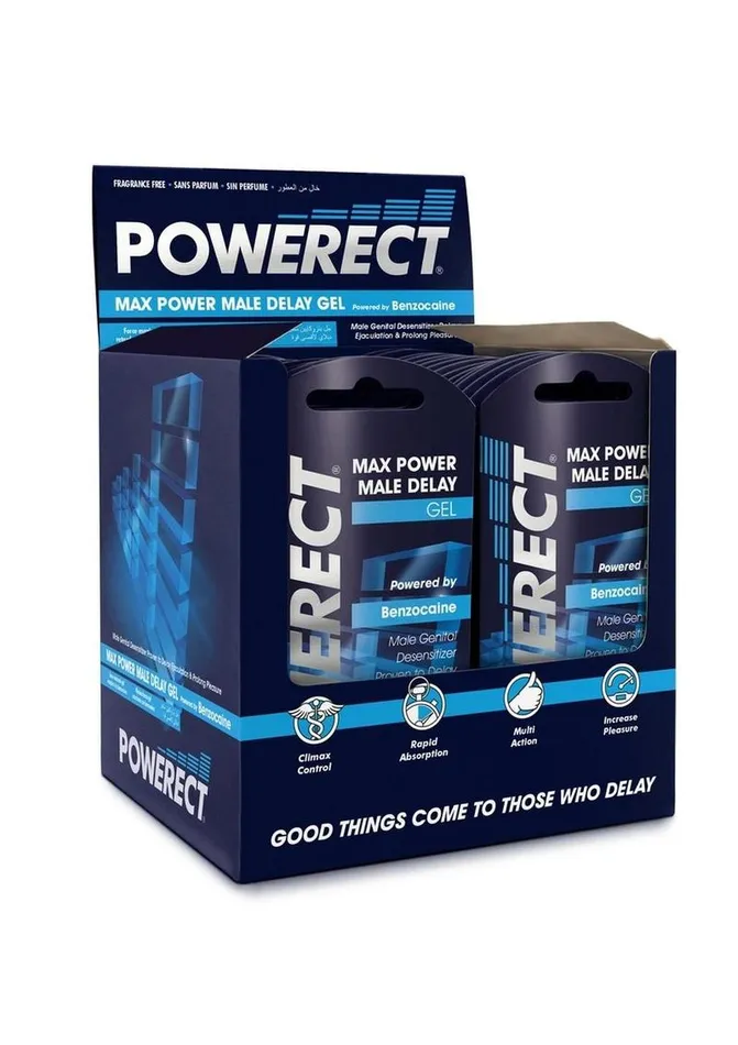 Powerect Benzocaine Delay Serum Foil with Pos Powerect Male Sex Toys