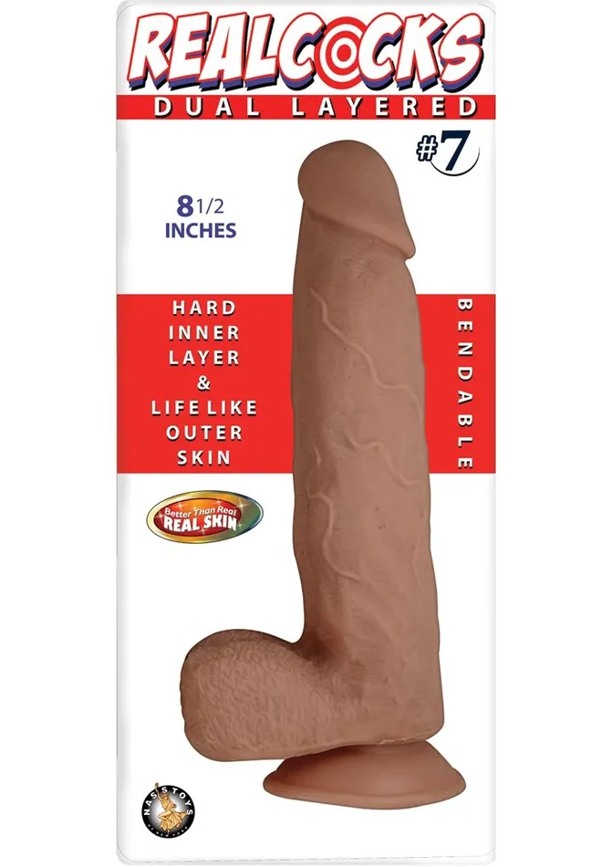 Realcocks Realcocks Dual Layered 7 Bendable Dildo Dildos Realcocks Realcocks Dual Layered 7 Bendable Dildo Dildos