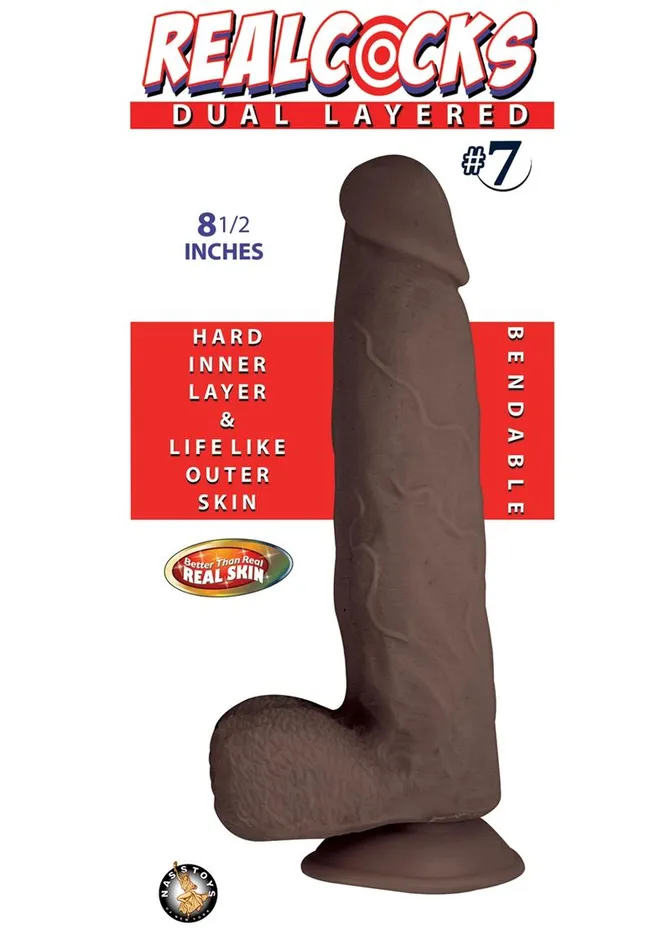 Realcocks Realcocks Dual Layered 7 Bendable Dildo Dildos Realcocks Realcocks Dual Layered 7 Bendable Dildo Dildos