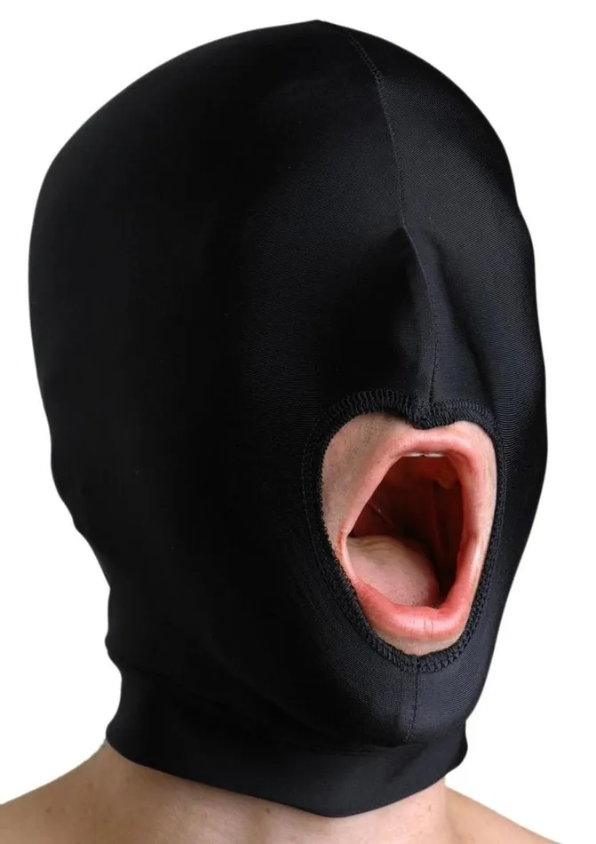 Restraints Strict Leather Strict Leather Premium Spandex Hood with Mouth Opening