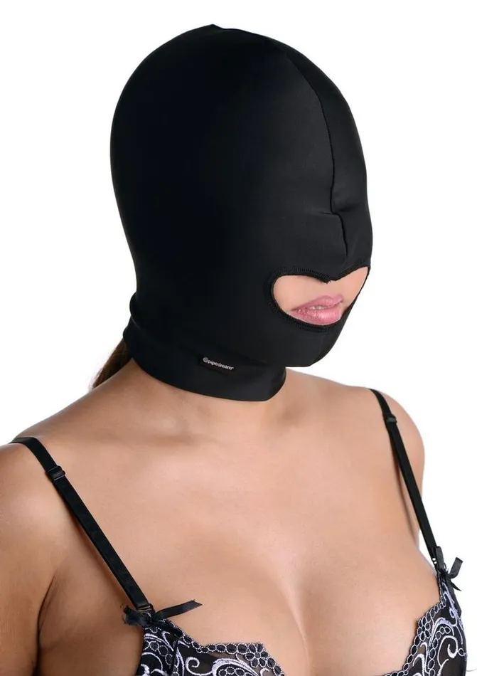 Restraints Strict Leather Strict Leather Premium Spandex Hood with Mouth Opening Restraints Strict Leather Strict Leather Premium Spandex Hood with Mouth Opening