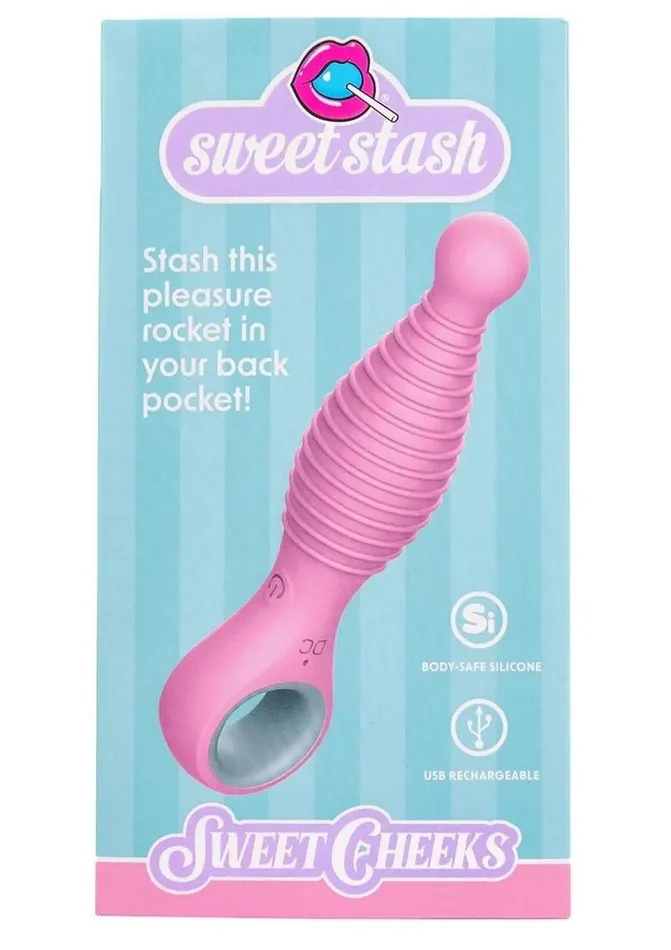 Rock Candy Sweet Cheeks Rechargeable Silicone Anal Vibrator Rock Candy Toys Anal