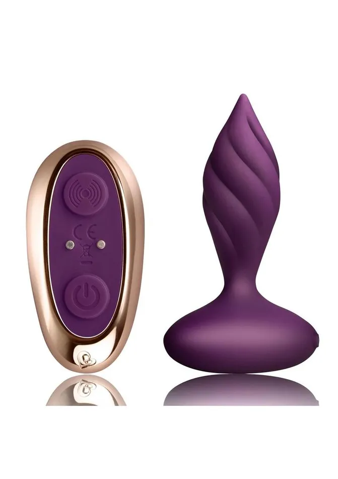 Rocks Off Desire Rechargeable Silicone Anal Plug with Remote Control Male Sex Toys